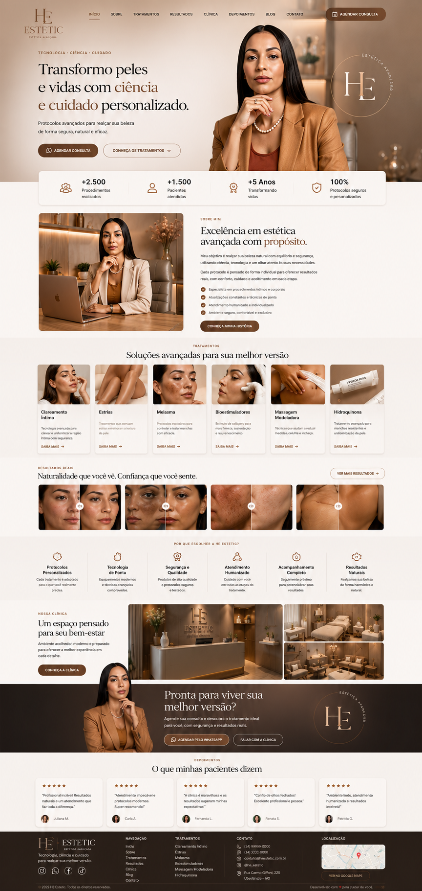 Landing Page Premium HE-ESTETIC